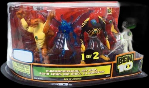 Bandai America Ben 10 Humungousaur, Jet Ray, Echo Echo, Big Chill & Lodestar Toys 'R Us Exclusive Action Figure 5-Pack