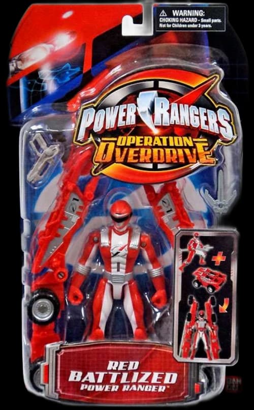 Bandai America Power Rangers Operation Overdrive Red Battlized Power Ranger Action Figure