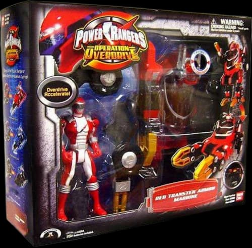 Bandai America Power Rangers Operation Overdrive Red Transtek Armor Machine Action Figure Set