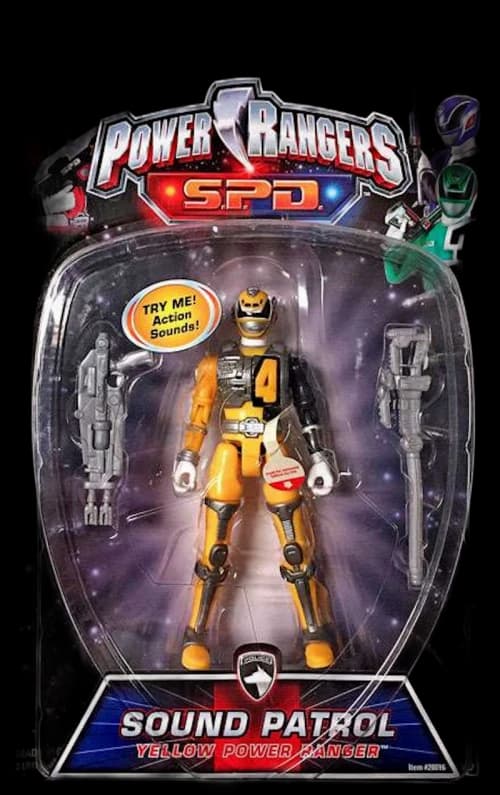 Bandai America Power Rangers SPD Sound Patrol Yellow Power Ranger Action Figure