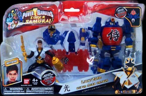 Bandai America Power Rangers Super Samurai LightZord & Super Mega Ranger Antonio Light Action Figure