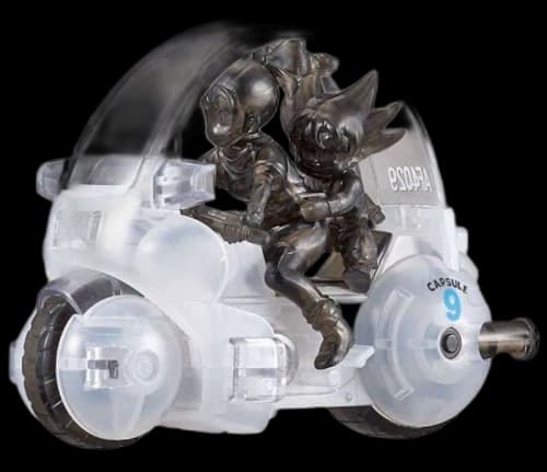 Bandai Dragon Ball Mecha Collection Dragon Ball Bulma's Capsule No.9 Motorcycle Clear SDCC 2018 San Diego Comic Con Exclusive PVC Figure