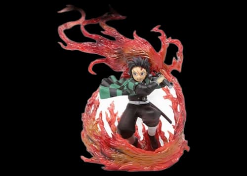 Bandai Figuarts ZERO Demon Slayer Kimetsu No Yaiba Kamado Tanjiro Hinokami Kagura Action Figure Red