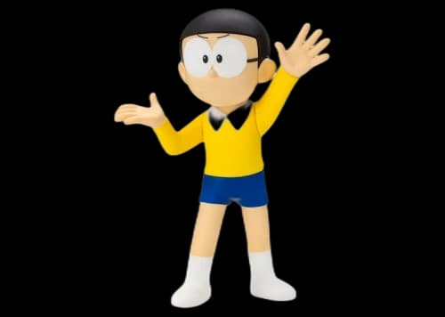 Bandai Figuarts Zero Doraemon Nobita Nobi Scene Edition Action Figure Yellow