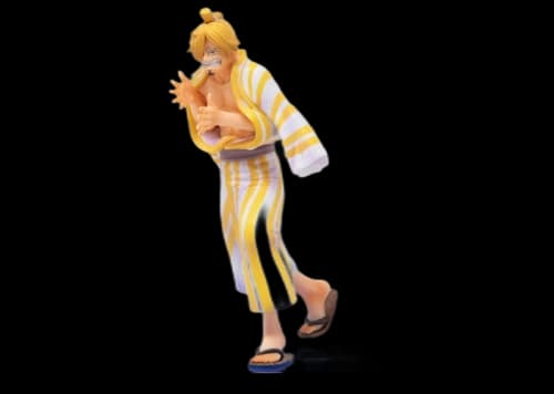 Bandai Figuarts Zero One Piece Sanji Sangoro Action Figure Yellow