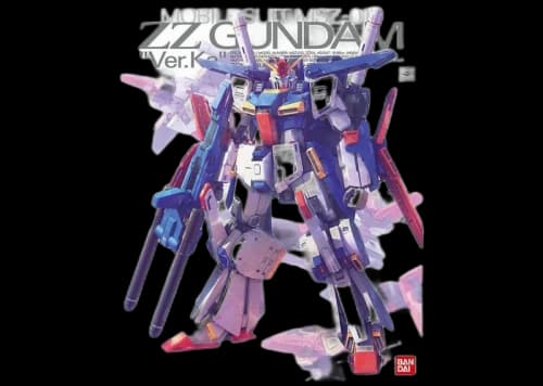 Bandai Gundam 1/100 MG MSZ-010 ZZ Gundam Ver.Ka Model Kit Figure (2017)