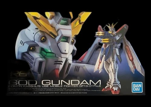 Bandai Gundam 1/144 RG God Gundam Model Kit Figure (2022)