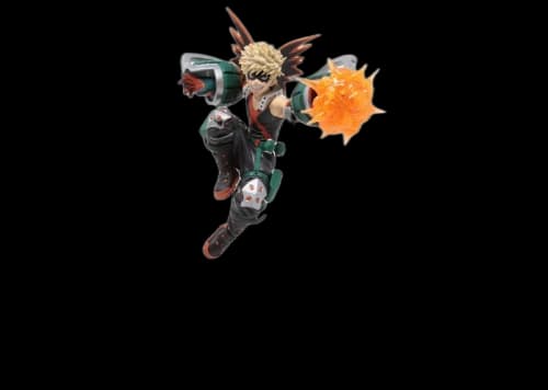 Bandai Ichiban Kuji My Hero Academia Next Generations! Feauring Smash Rising Katsuki Bakugo Action Figure Black