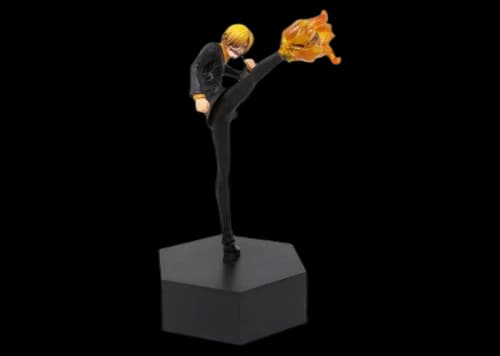 Bandai Ichiban Kuji One Piece Sanji Battle Memories Action Figure Black