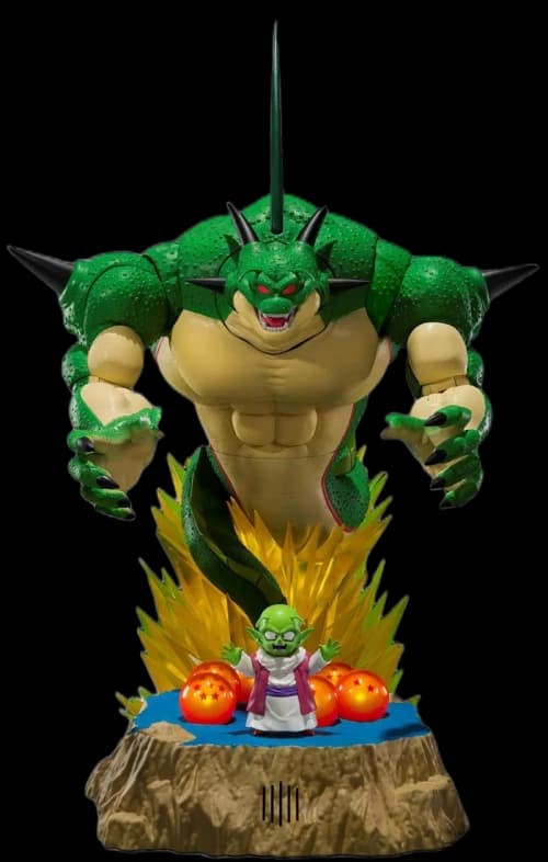 Bandai Japan Dragon Ball GT S.H. Figuarts Porunga & Dende Luminous Dragon Ball Set Come Forth, Genuine Shenron!! Action Figure