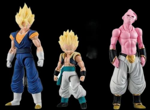 Bandai Japan Dragon Ball Z Shokugan Neo Shodo Vegito, Evil Buu & Gotenks with Ghost PVC Figures (Set of 3)