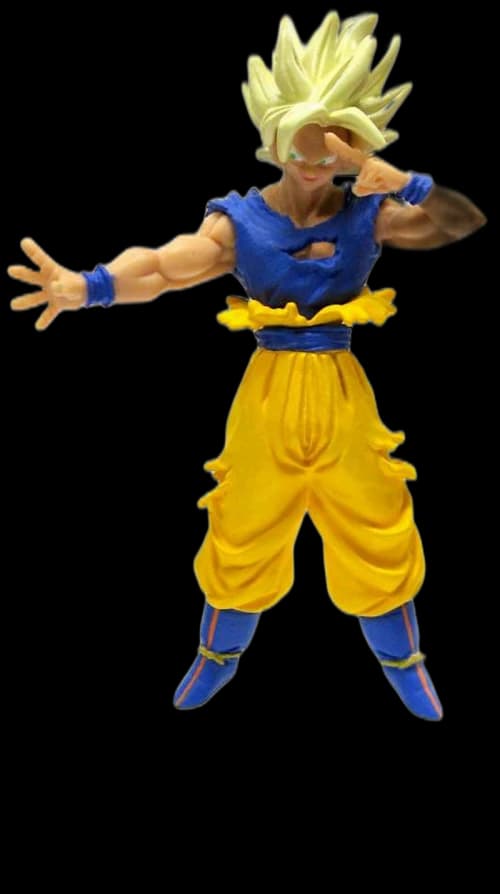 Bandai Japan Dragon Ball Z Super Saiyan Goku Instant Transmission PVC Figure