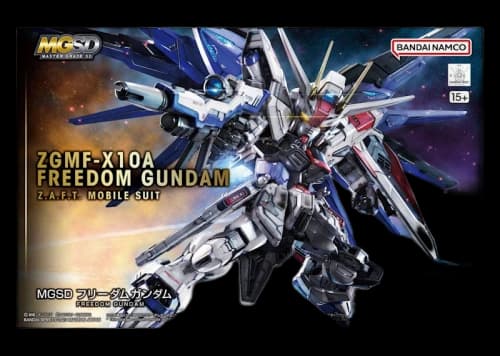 Bandai Namco Gundam 1/100 MGSD ZGMF-X10A Freedom Gundam Model Kit Figure (2023)