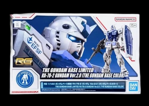 Bandai Namco Gundam 1/144 RG RX-78-2 Gundam 2.0 (Base Limited Edition) Model Kit Figure (2025)