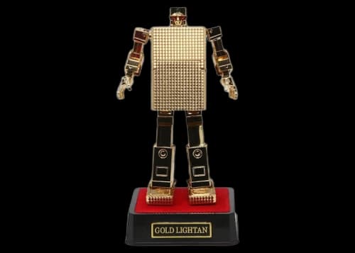 Bandai Soul Of Chogokin Gold Lightan GX-32R Gold Lightan 24-Karat Gold Plating Version Action Figure Gold