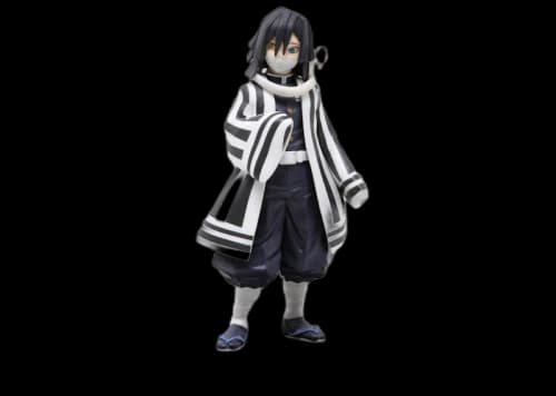 Banpresto Demon Slayer Kimetsu no Yaiba Figure Vol. 15 Obanai Iguro Figure Black & White