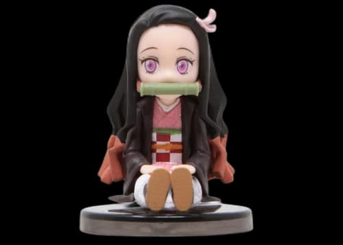 Banpresto Demon Slayer Kimetsu No Yaiba World Nezuko Kamado Collection II 10 Sitting Nezuko Figure Pink & Brown