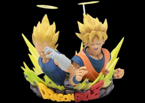 Banpresto Dragon Ball Z Com Figuration Gogeta Volume 2 Son Goku And Vegeta Figure Yellow