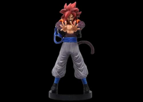 Banpresto Dragon Ball Z Dokkan Battle 4th Anniversary Figure Super Saiyan 4 Gogeta Figure Gray