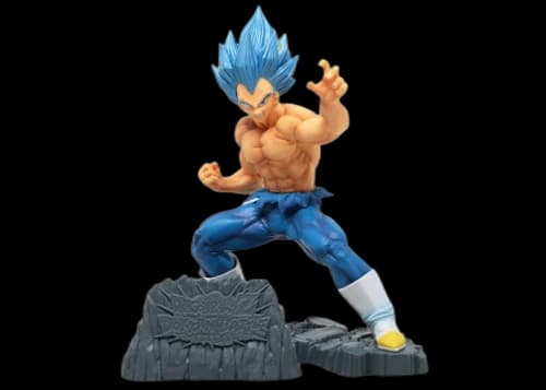 Banpresto Dragon Ball Z Dokkan Battle 6th Anniversary Super Saiyan Blue Evolved Vegeta Figure Blue