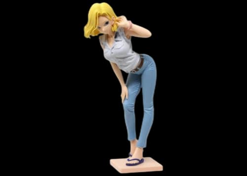 Banpresto Dragon Ball Z Glitter And Glamours Android No. 18 II Version B Figure Gray & Blue
