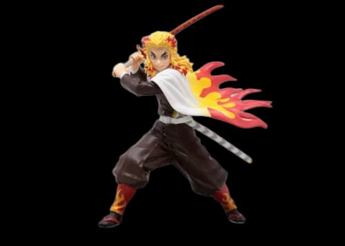 Banpresto Kimetsu No Yaiba Vibration Stars Kyojuro Rengoku Version B Figure Brown & White