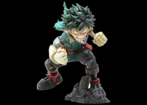 Banpresto My Hero Academia World Colosseum Modeling Academy Super Master Stars Piece Izuku Midoriya Manga Dimensions Figure Green