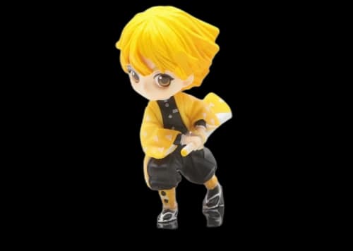 Banpresto Q Posket Petit Kimetsu No Yaiba Volume 1 Zenitsu Agatsuma Figure Orange