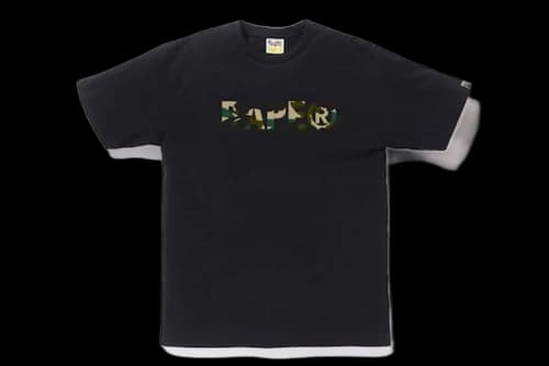 BAPE 1st Camo ASNKA Tee Black/Yellow