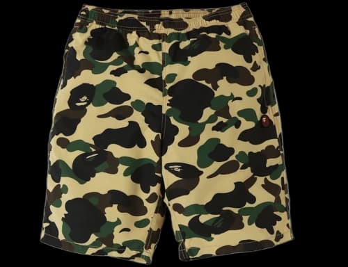 BAPE 1st Camo Beach Pants Yellow
