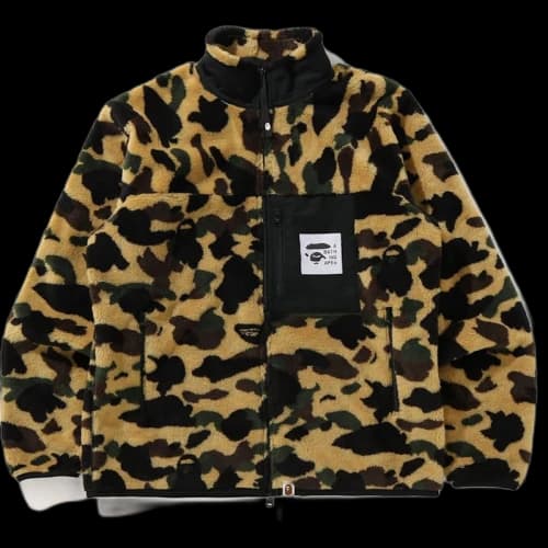 BAPE 1st Camo Boa Jacket Yellow