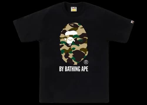 BAPE 1st Camo By Bathing Ape Tee Black/Yellow