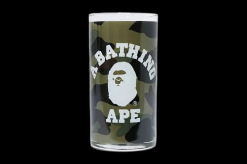 BAPE 1st Camo College Glass Cup Green