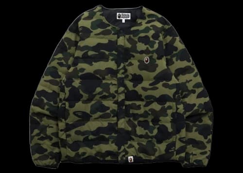 BAPE 1st Camo Light Weight Down Jacket (FW21) Green