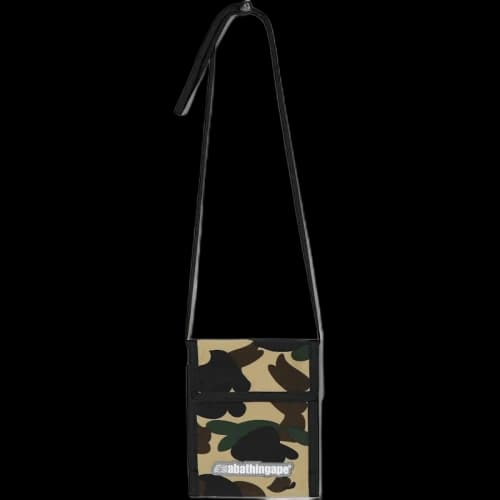 BAPE 1st Camo Mini Pass Case Yellow