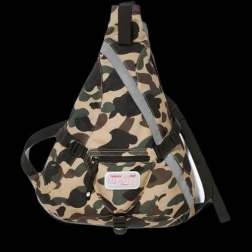 BAPE 1st Camo One Shoulder Bag Yellow