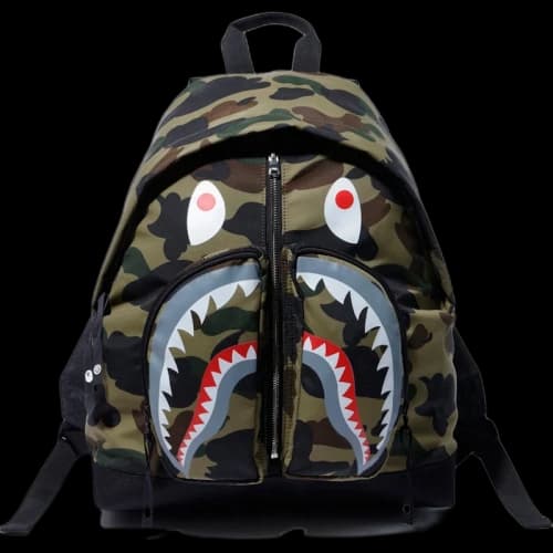 BAPE 1st Camo Shark Day Pack (FW19) Green