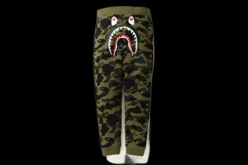 BAPE 1st Camo Shark Slim Sweat Pants Pants Green