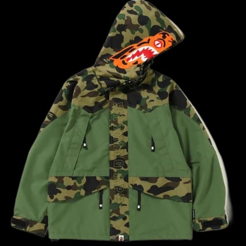 BAPE 1st Camo Tiger Snowboard Jacket Olive Drab/Green