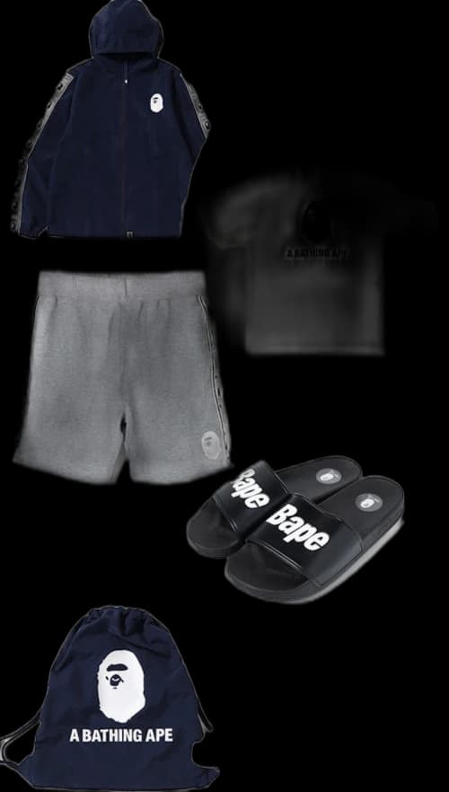 BAPE 2018 Summer Bag (Whole Set) Navy