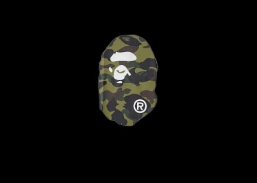 BAPE A Bathing Ape 1st Camo Big Ape Head RLX Tee White/Green