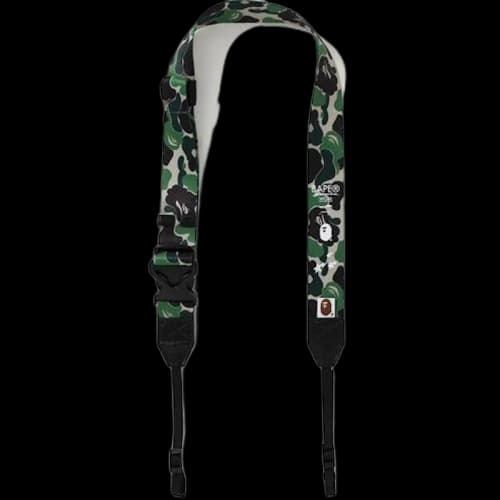 BAPE A Bathing APE ABC Camo Camera Wide Strap Green