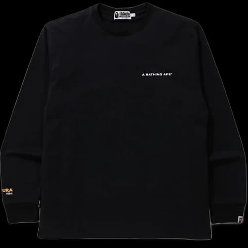 BAPE A Bathing Ape Cordura Wide L/S Tee Black