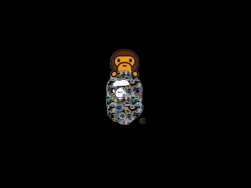BAPE A Bathing Ape Floral Camo College Tee White