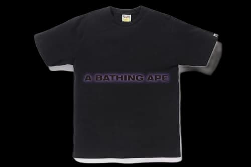 BAPE A Bathing Ape Tee Black