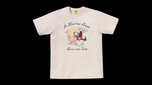 BAPE A Rising Horse Tee Ivory