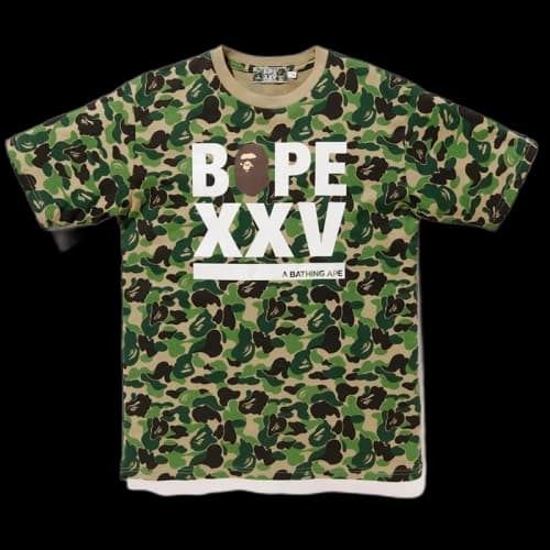 BAPE ABC Bape XXV Logo Tee Green