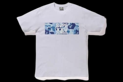 BAPE ABC Bape XXV Tee White/Blue