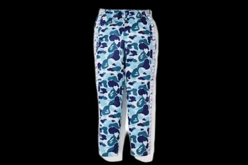 BAPE ABC Bapesta Tape Jersey Pants Blue