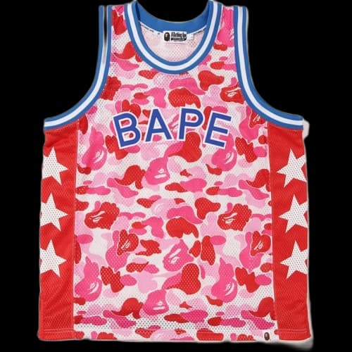 BAPE ABC Basketball Tank Top Pink